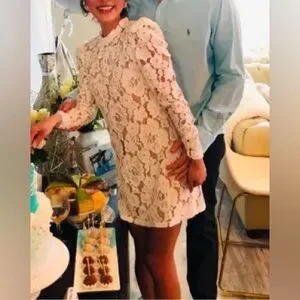 Wayf | Dresses | Wayf Emma Puff Long Sleeve White Lace Dress Used Once L |  Poshmark